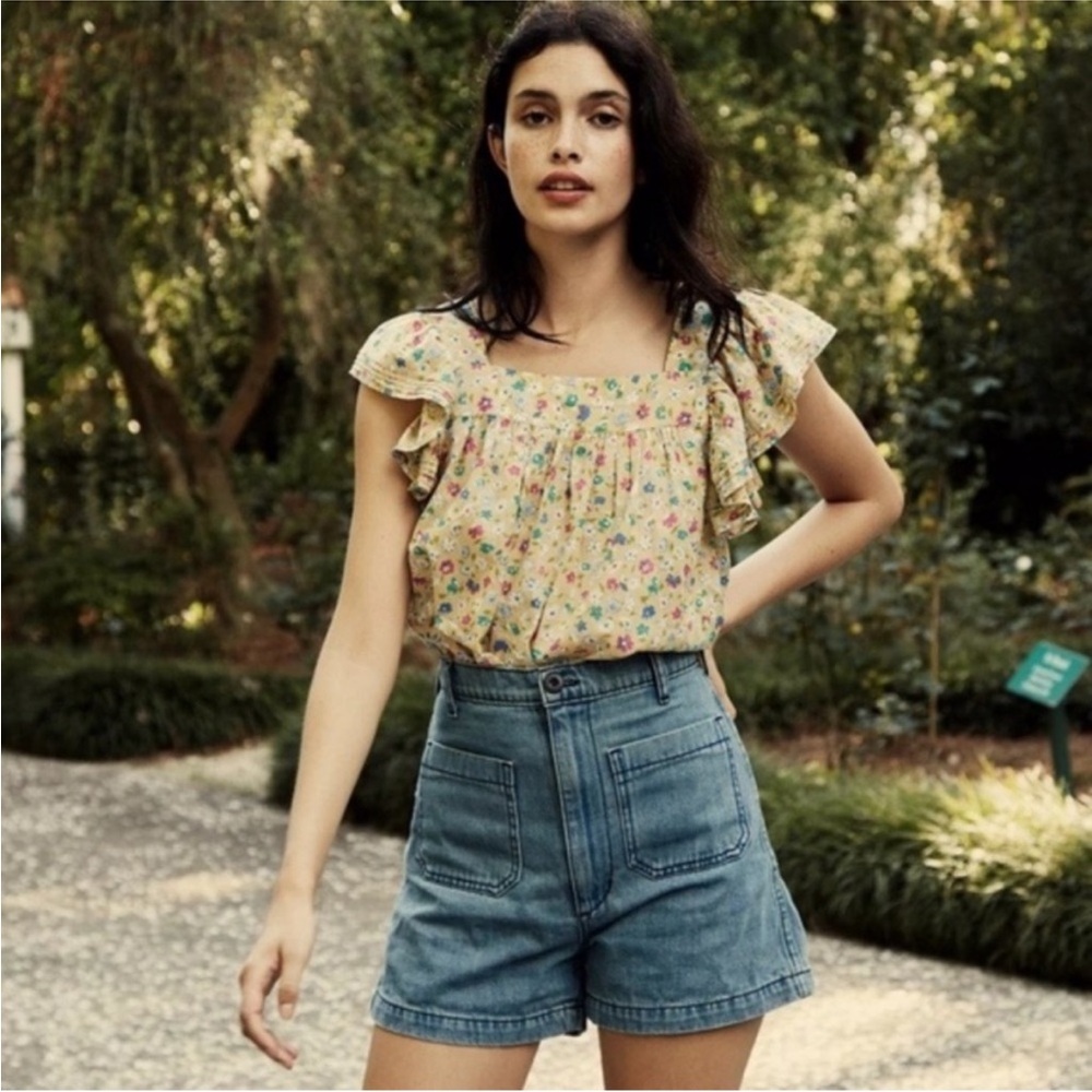 Doen Lane Shorts La Rochelle Wash Blue Size 30